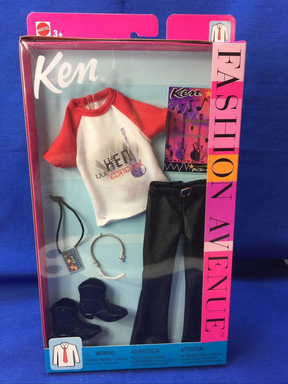 Ken Fashion Avenue 2002 Live Concert Cowboy Boots Microphone T Shirt Pants