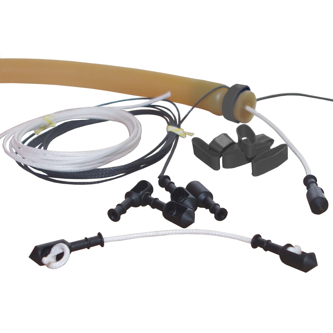 (3) Speargun Wishbone Kit Incl Ntr Beads, Spectra, Shrink Rings, Constrictor