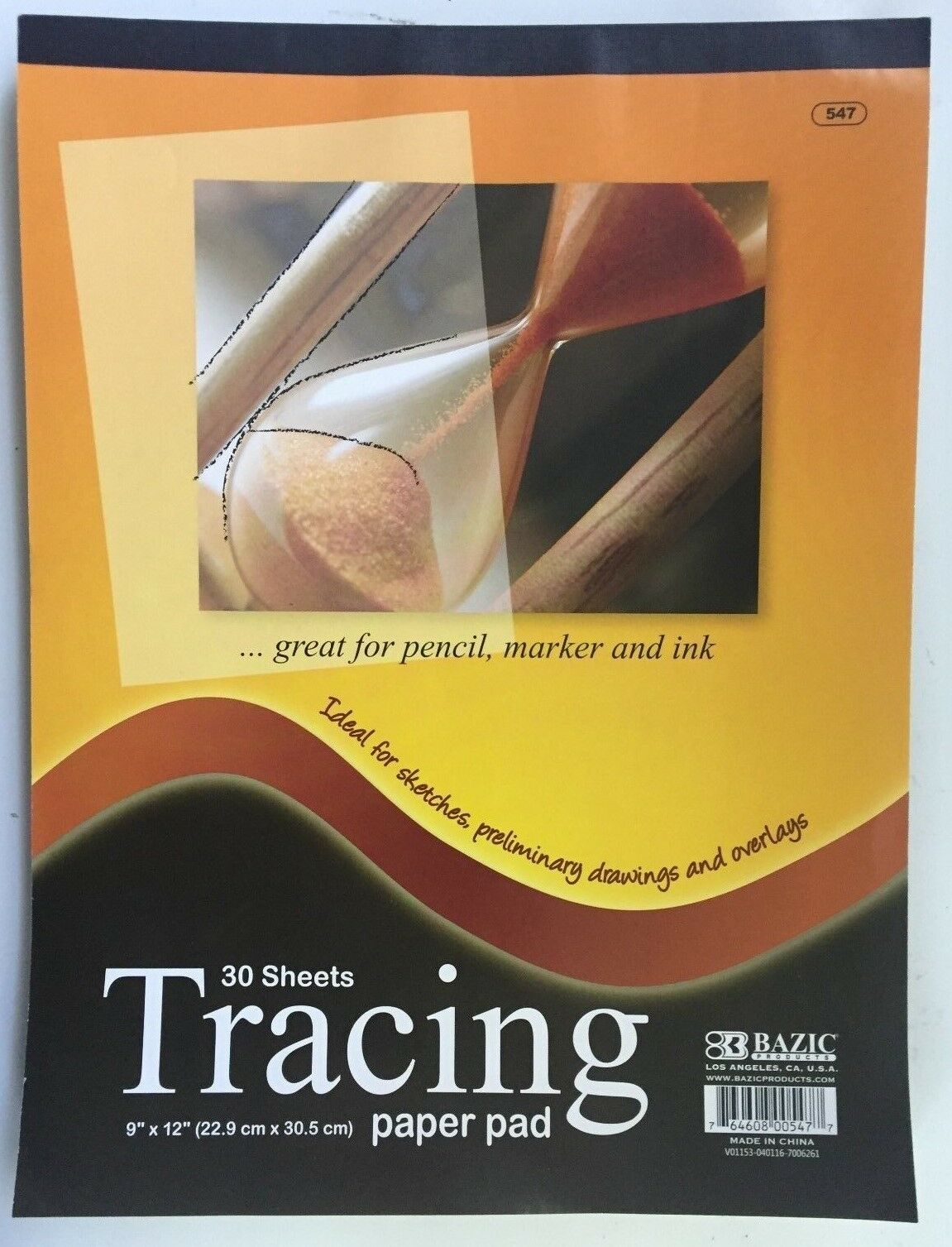 Tracing 30 Sheet 9" X 12" Premium Quality Paper Pad Sketches Book Preliminary