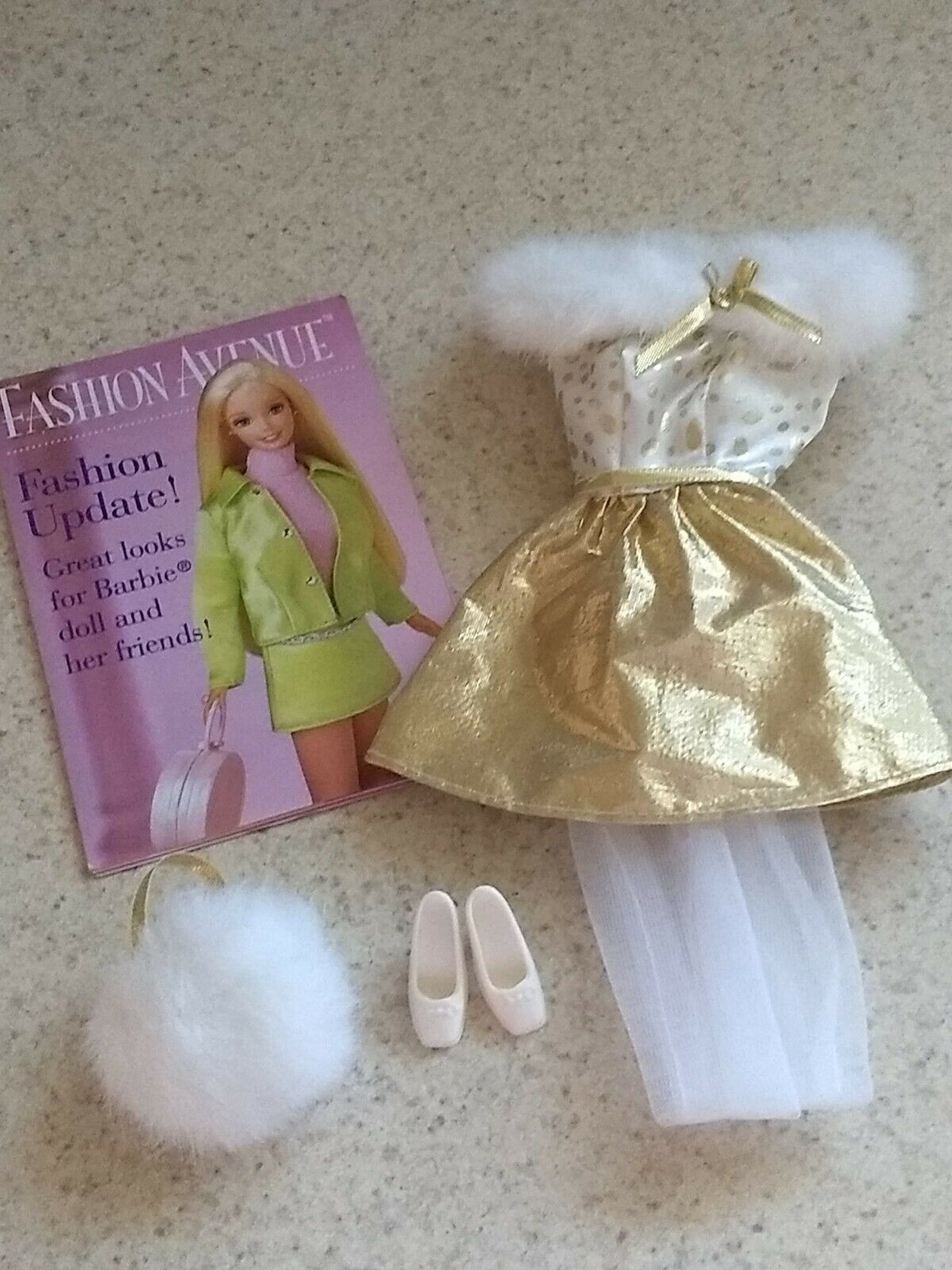 Vintage Barbie Fashion Avenue, Party, White/gold, Complete, Mint Out Of Box