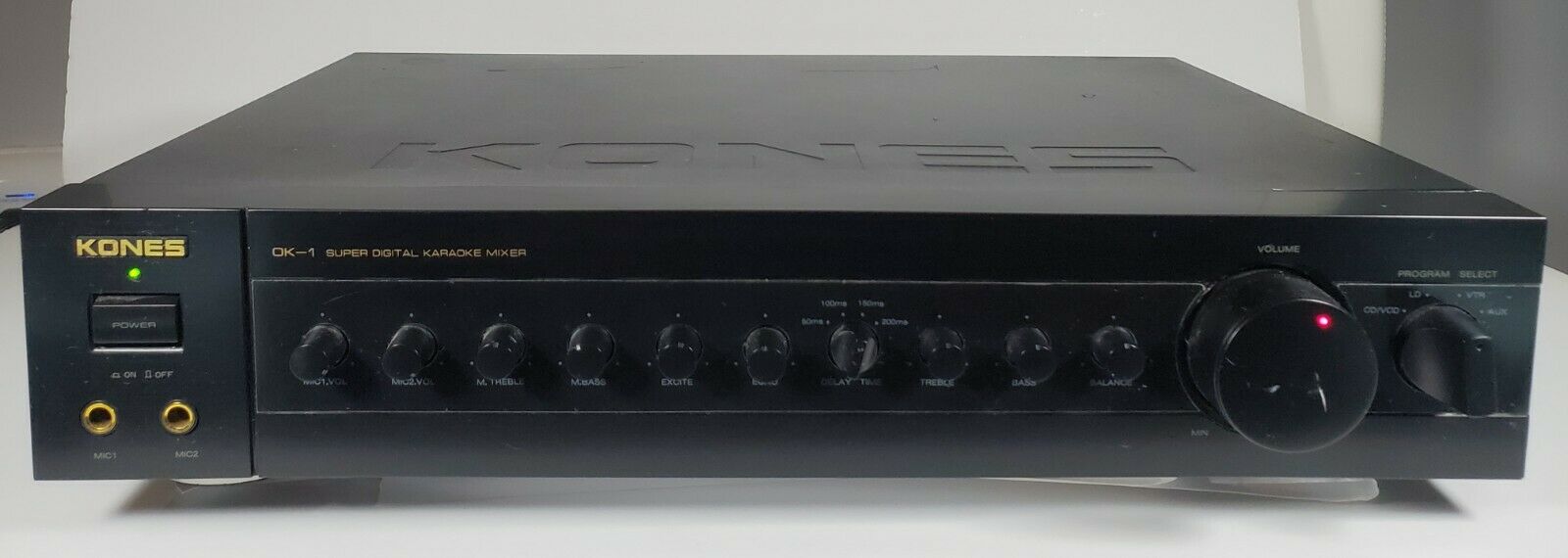 Karaoke Amplifier Vintage Kones Ok-1 Super Digital Mixer 120v Tested And Works