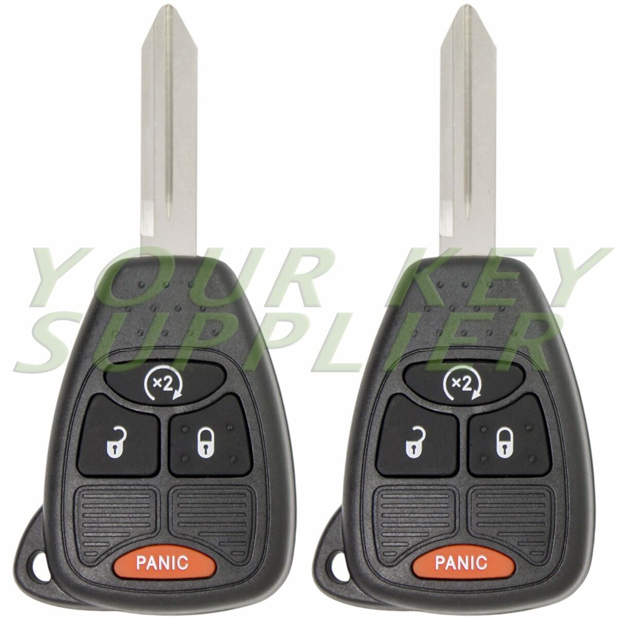2 New Replacement Keyless Entry Remote Head Key Fob For Oht692713aa 04589621ab