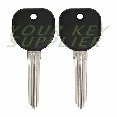 2 New Uncut Replacement Transponder Ignition Chip Car Key For Select Gm Vehicles