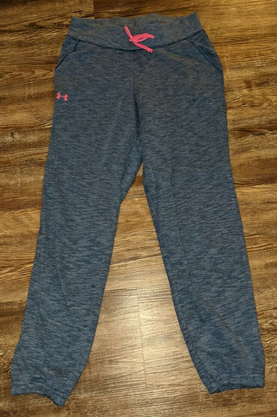 Under Armour Girls Blue Loose Fit Jogger Sweatpants Size Youth Medium