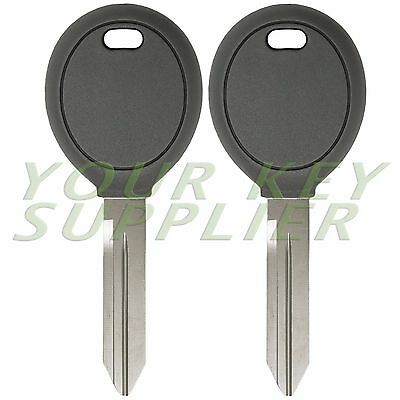 Pair Transponder Chip Ignition Car Key Replacement Blank For Chrysler Dodge Jeep