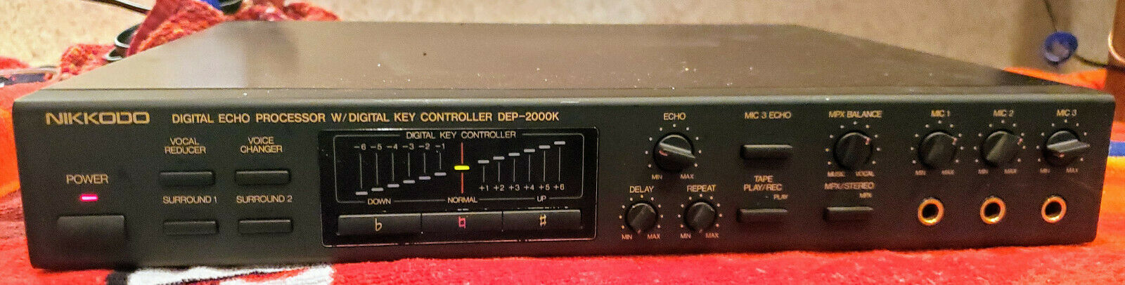 Nikkodo Dep-2000k Digital Echo Processor W/ Digital Key Controller Black