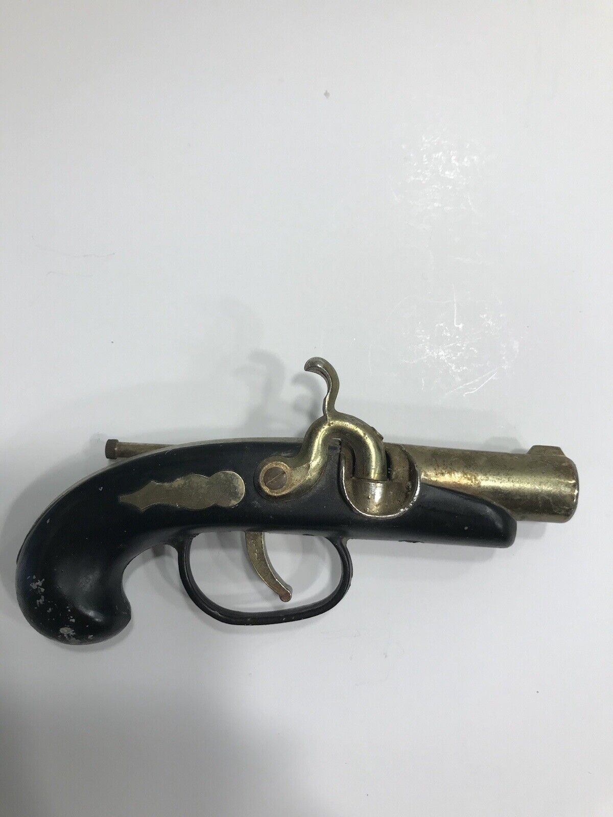 Vintage 6” Pirate Pistol Gun Flint Lock Cigarette Lighter Made In Japan Used